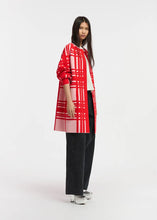 Load image into Gallery viewer, Essentiel Antwerp Pink &amp; Red Midi-Length Cardi-Coat
