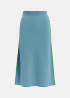 Essentiel Antwerp Blue & Green Reversible Knitted Skirt