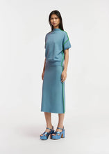 Load image into Gallery viewer, Essentiel Antwerp Blue &amp; Green Reversible Knitted Skirt
