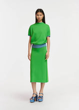 Load image into Gallery viewer, Essentiel Antwerp Blue &amp; Green Reversible Knitted Skirt
