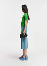 Load image into Gallery viewer, Essentiel Antwerp Blue &amp; Green Reversible Knitted Skirt
