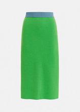 Load image into Gallery viewer, Essentiel Antwerp Blue &amp; Green Reversible Knitted Skirt
