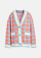 Load image into Gallery viewer, Essentiel Antwerp Blue &amp; Orange Checked Cardi-Jacket
