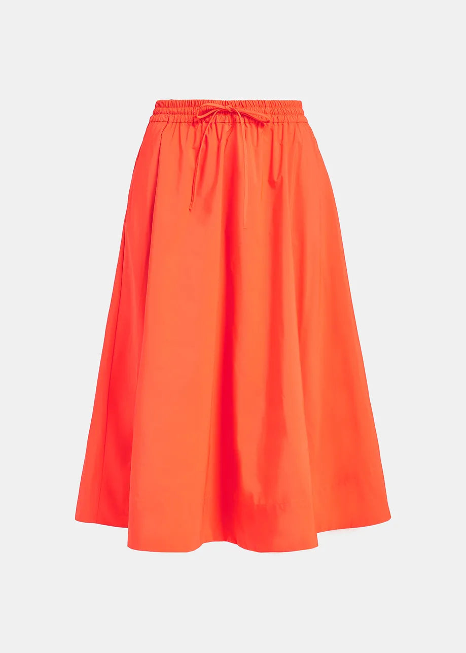 Essentiel Antwerp Orange Midi-Length Skirt