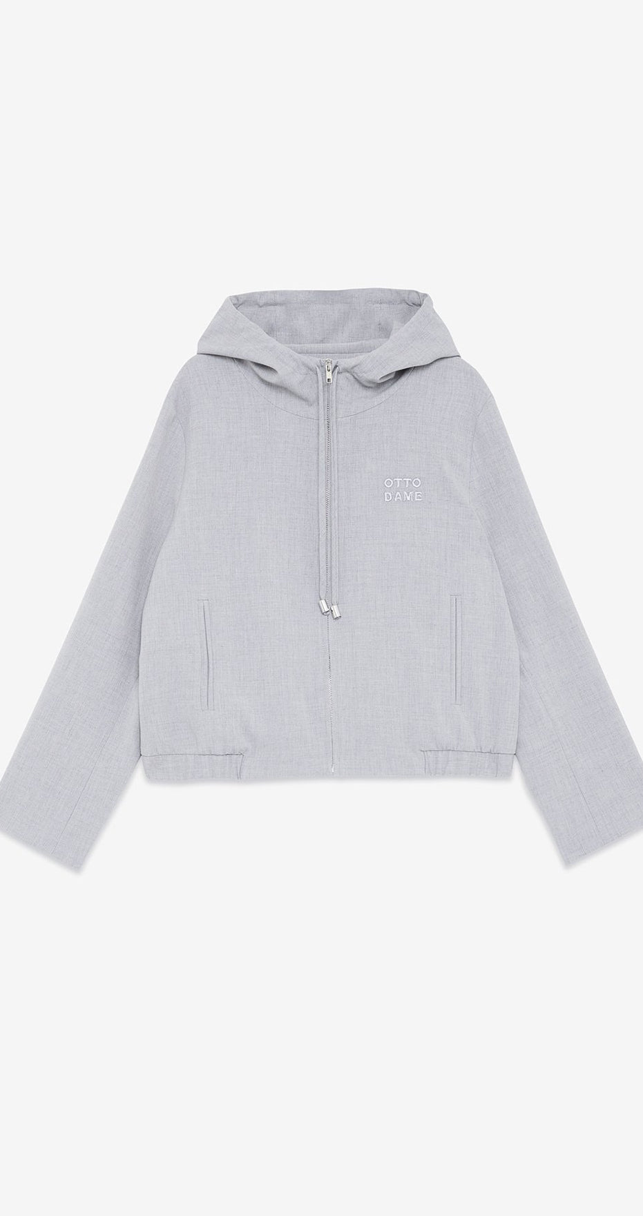 Ottod’Ame Dove Grey Suit Bomber Jacket