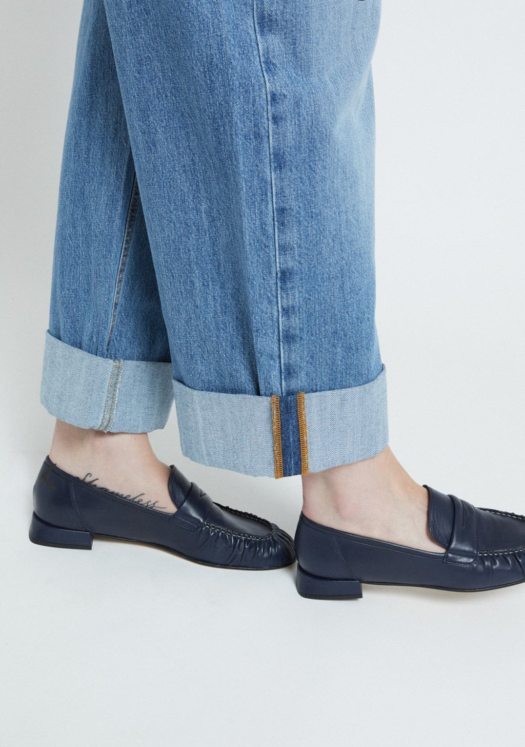 Ottod’Ame Blue Denim Jeans with Cuff