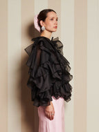 DREAM Sister Jane Black Frill Blouse