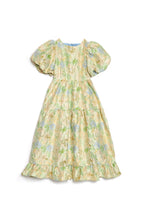 DREAM Sister Jane Green Blue Pasqueflower Jacquard Midi Dress