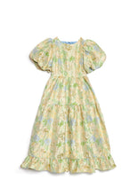Load image into Gallery viewer, DREAM Sister Jane Green Blue Pasqueflower Jacquard Midi Dress

