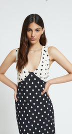 Ottod’Ame Polka Dot Long Dress