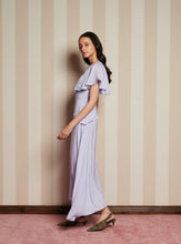 Load image into Gallery viewer, Sister Jane Lilac Cape Dress with Diamante Trim
