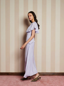 Sister Jane Lilac Cape Dress with Diamante Trim