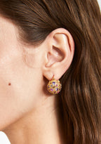 NALI Gold & Coloured Gemstone Small Hoop Earrings