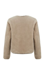 URBANCODE Reversible Mink Faux Fur & Suede Collarless Jacket