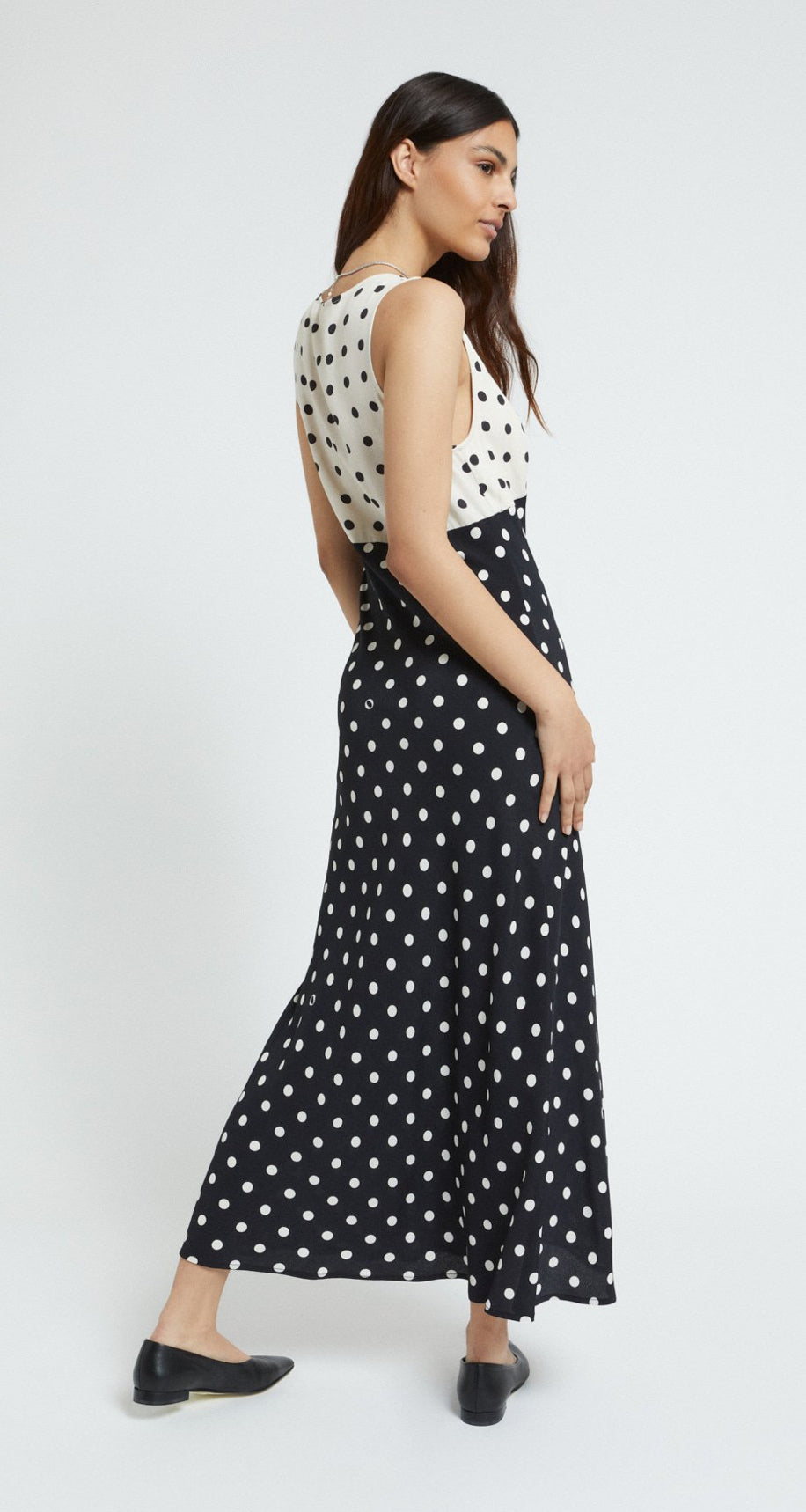Ottod’Ame Polka Dot Long Dress