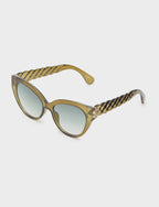 NALI Green Sunglasses with Braid Detail