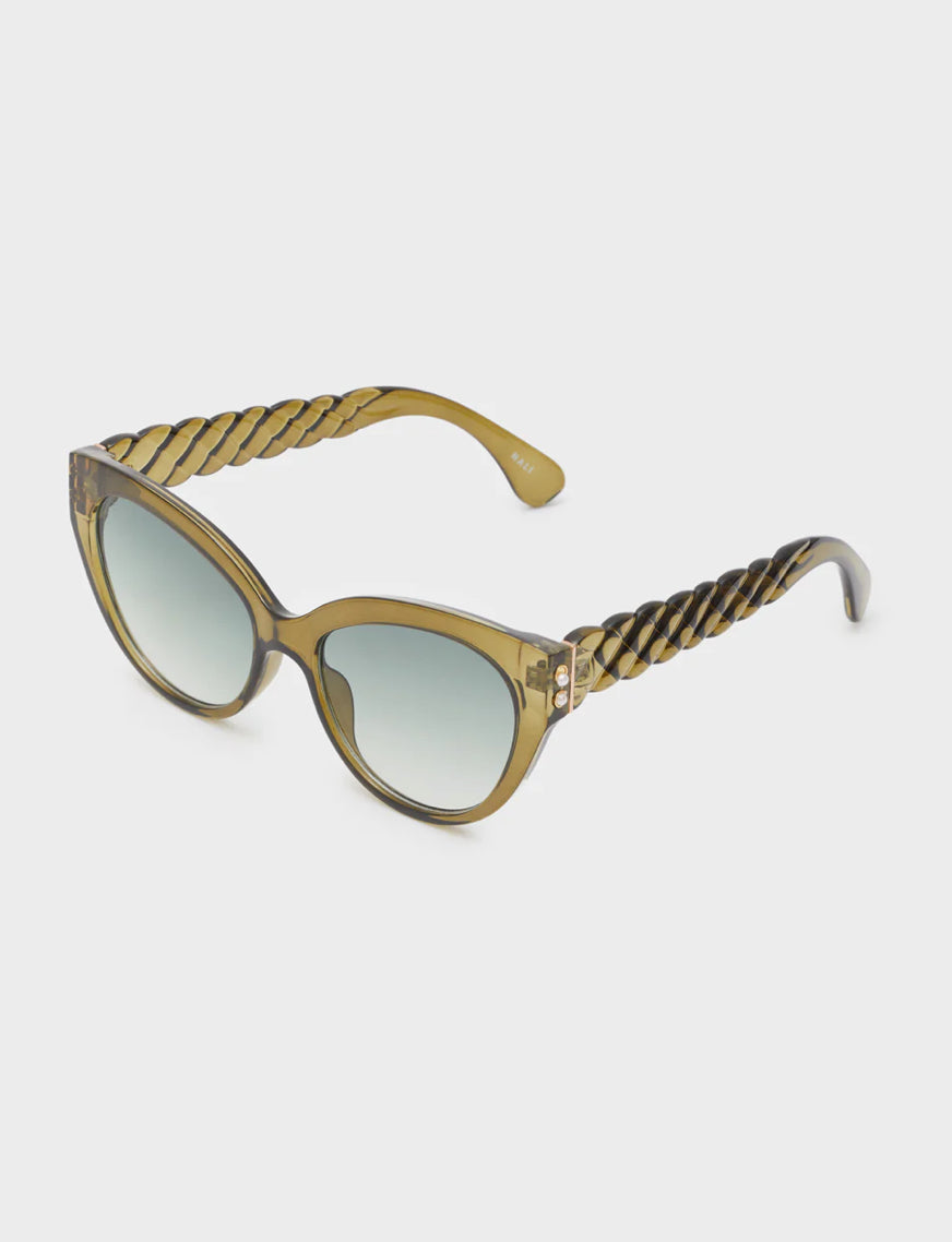 NALI Green Sunglasses with Braid Detail