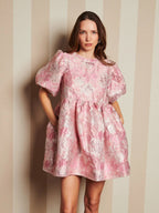 DREAM Sister Jane Pink Jacquard Mini Dress