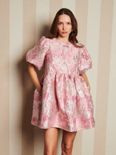 Load image into Gallery viewer, DREAM Sister Jane Pink Jacquard Mini Dress
