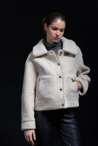 URBANCODE Cream Reversible Aviation Jacket