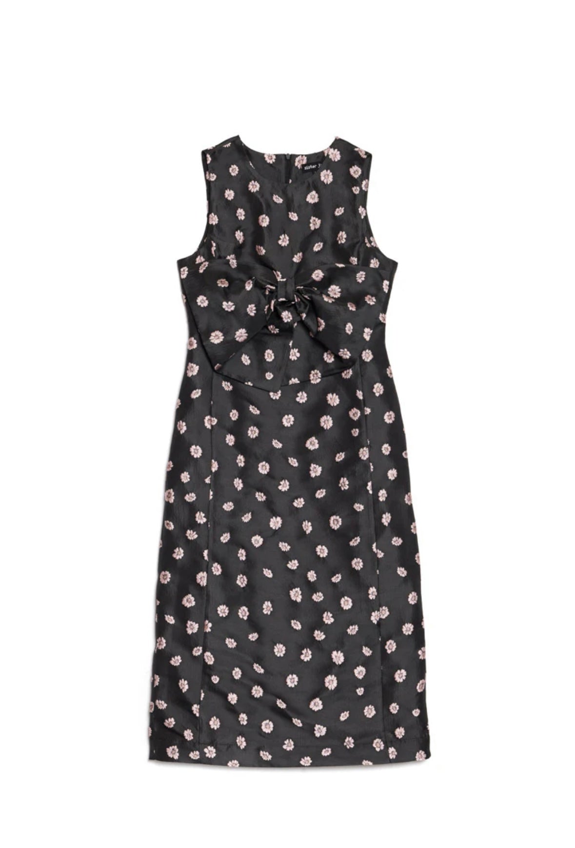 Sister Jane Black Rose Bells Jacquard Bow Dress