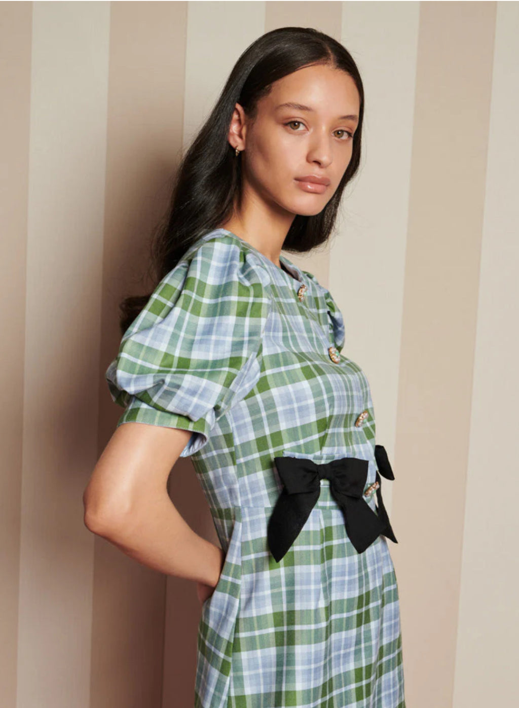 Sister Jane Green & Blue Tartan Mini Dress