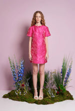 Load image into Gallery viewer, Sister Jane Cerise Pink is Foxglove Jacquard Mini Dress
