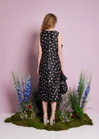 Sister Jane Black Rose Bells Jacquard Bow Dress