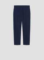 PENNYBLACK Navy 100% Cotton Poplin Trousers