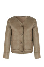 Load image into Gallery viewer, URBANCODE Reversible Mink Collarless Jacket
