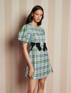 Sister Jane Green & Blue Tartan Mini Dress