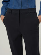 PENNYBLACK Slim Fit Tailored Black Trousers