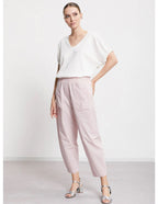 Ottod’Ame Cream V-Neck T-Shirt