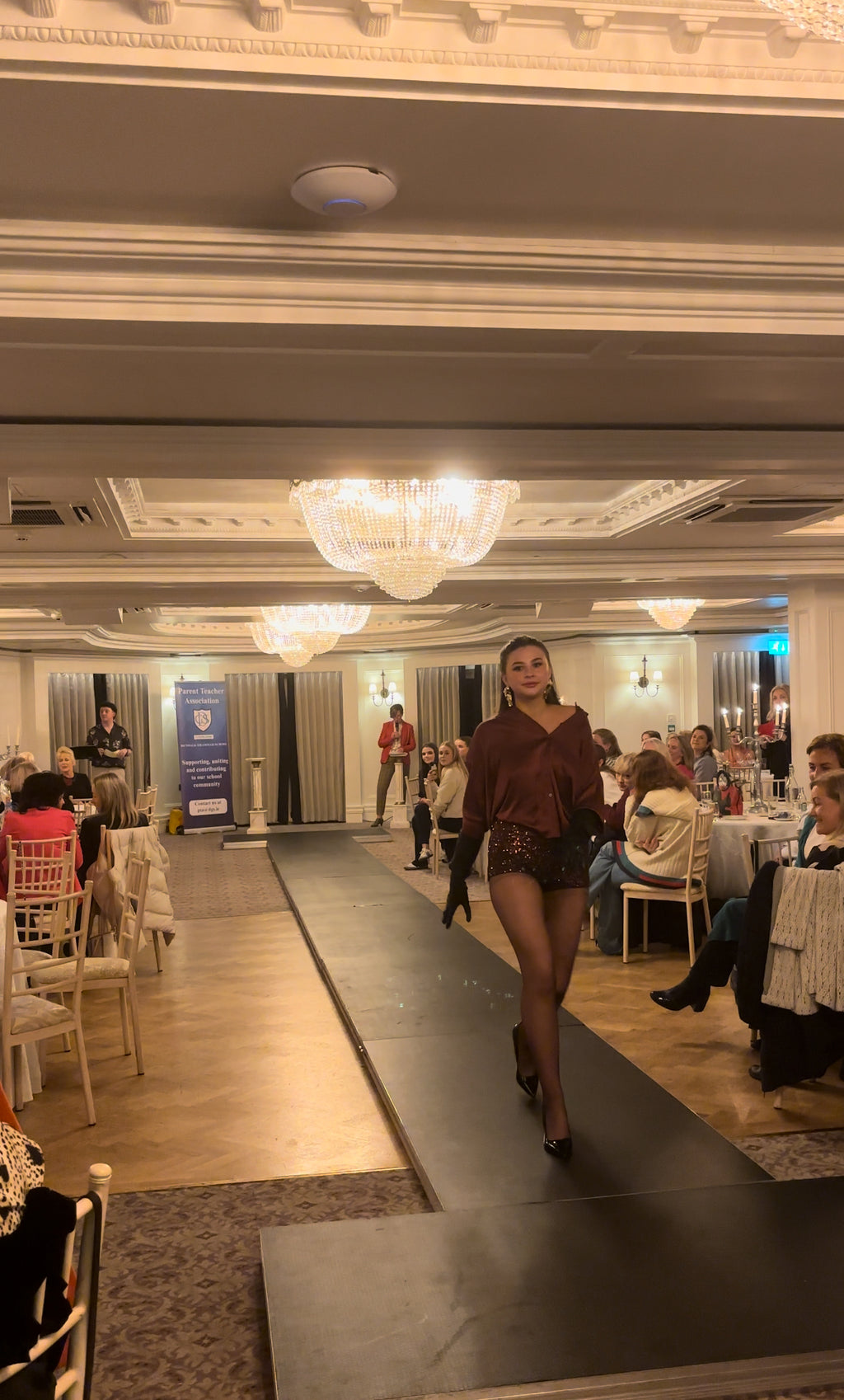 Ottod’Ame Bronze Sequin Mini Shorts