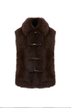 Load image into Gallery viewer, URBANCODE Reversible Brown Faux Fur Gilet
