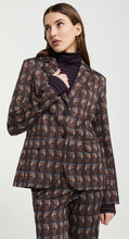 Load image into Gallery viewer, Ottod’Ame Navy &amp; Brown Milano Print Blazer
