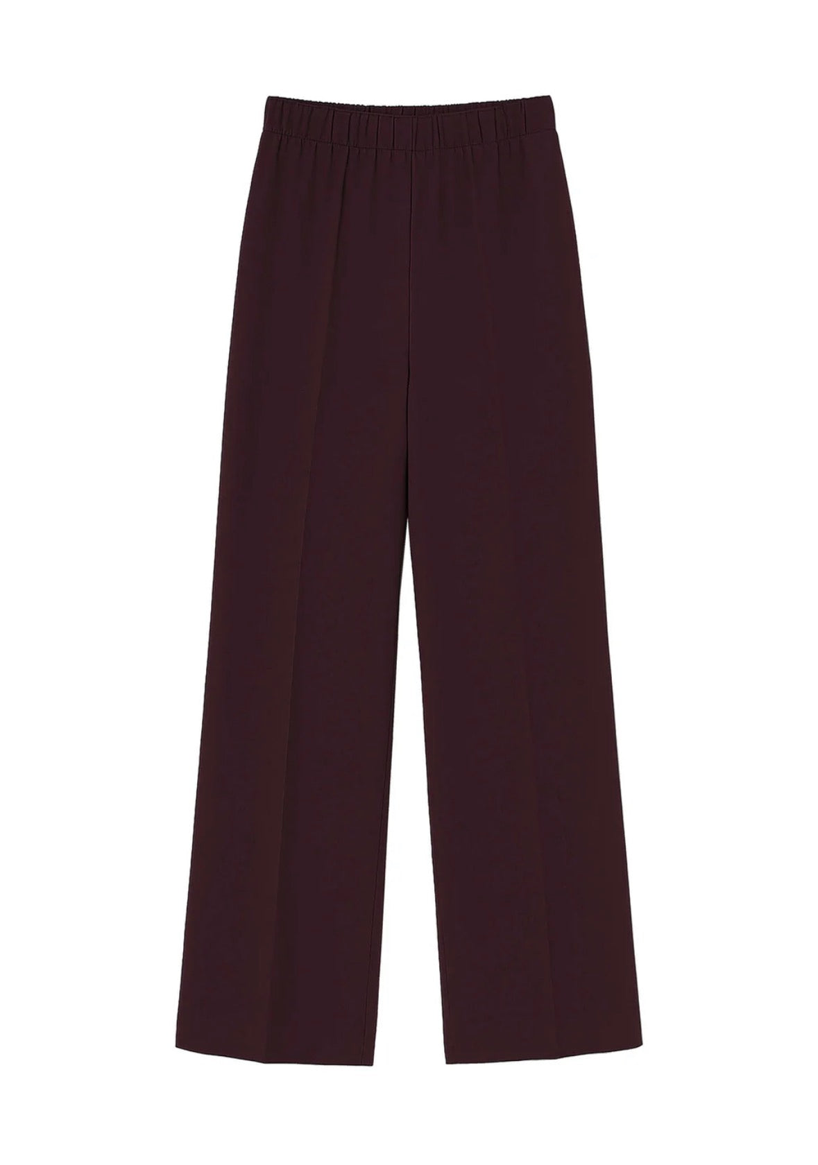 Beatrice B. Vintage Rose Straight Leg Trousers with Elasticated Waist