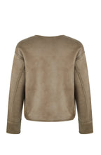 URBANCODE Reversible Mink Faux Fur & Suede Collarless Jacket