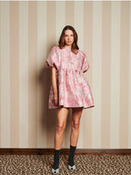 DREAM Sister Jane Pink Jacquard Mini Dress