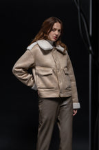 URBANCODE Cream Reversible Aviation Jacket