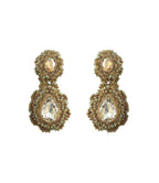 St. Erasmus Gold Baroque Statement Handmade Earrings