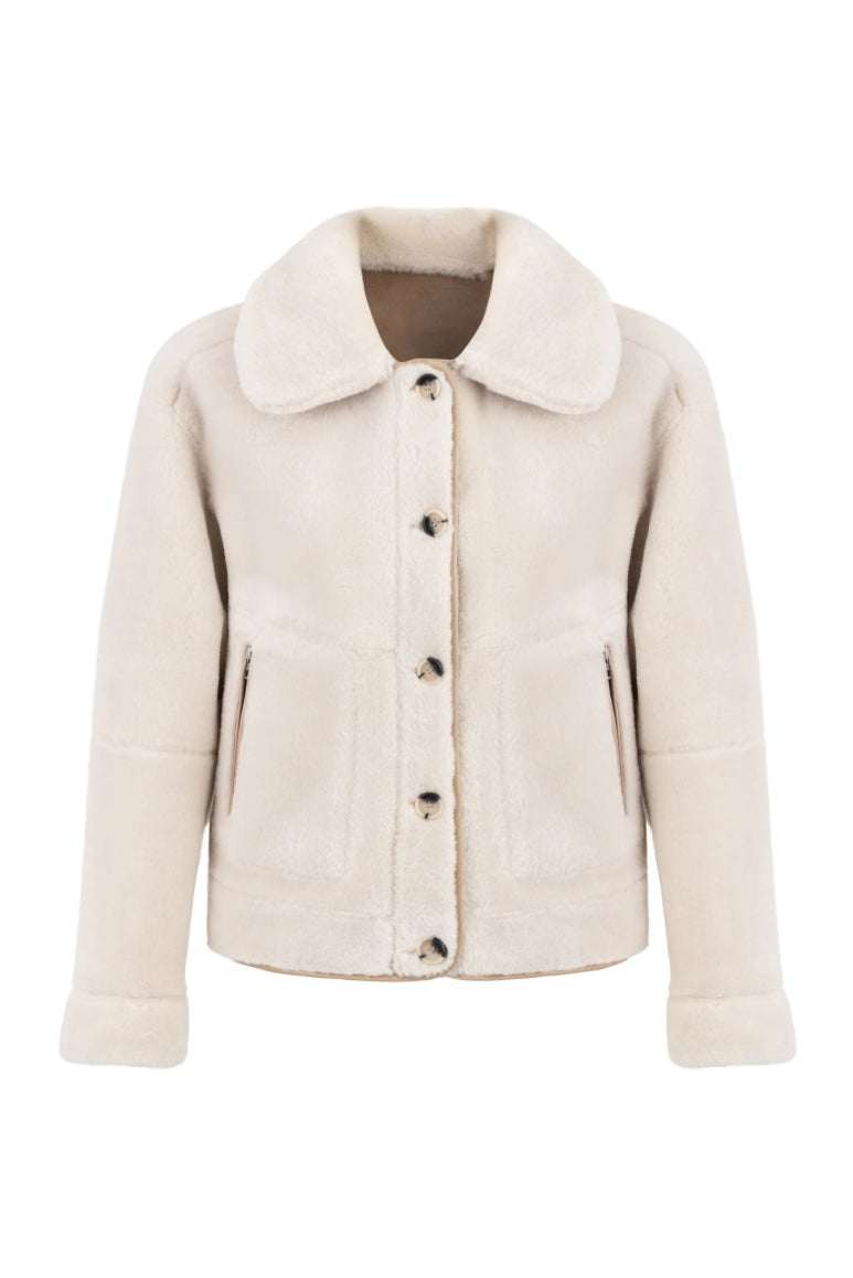 URBANCODE Cream Reversible Aviation Jacket