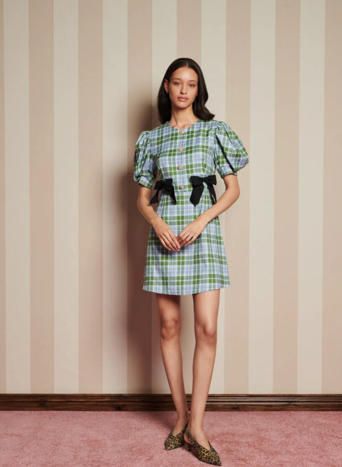 Sister Jane Green & Blue Tartan Mini Dress SYBIL Boutique Sister Jane Green & Blue Tartan Mini Dress SYBIL Boutique