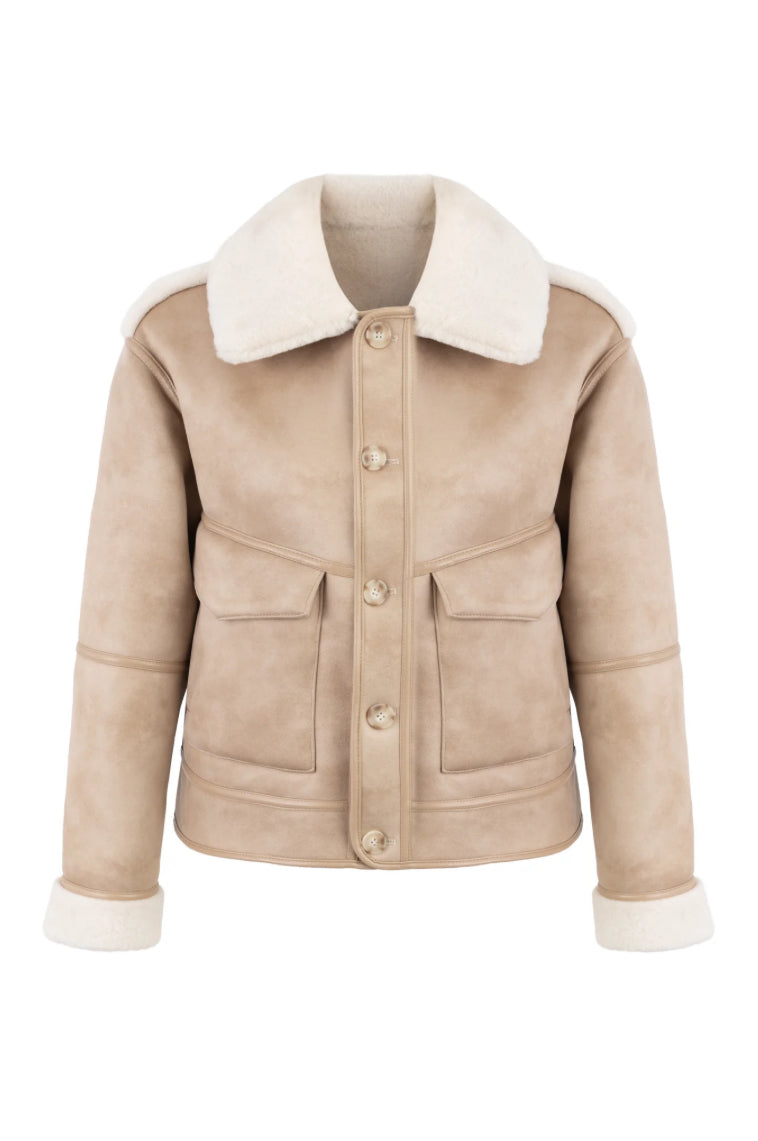 URBANCODE Cream Reversible Aviation Jacket