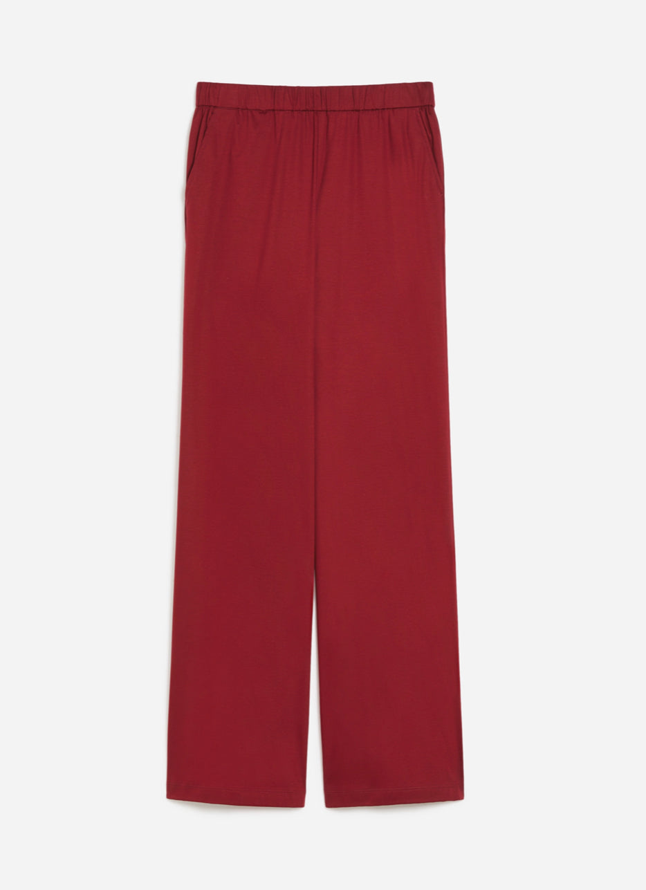 PENNYBLACK Burgundy Cotton Jersey Trousers
