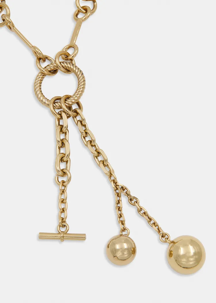 Essentiel Antwerp Gold-Tone Chain Necklace with Charms
