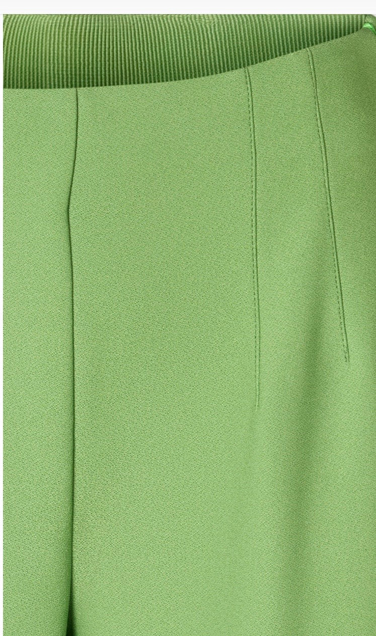RDF Green Straight Wide Leg Full Length Trouser