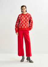 Load image into Gallery viewer, Essentiel Antwerp Red Cropped Pants with Folded Cuff
