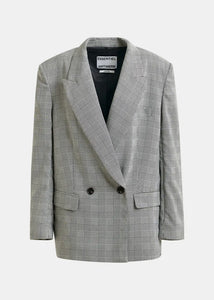 Essentiel Antwerp 'Prince of Wales' Double Breasted Blazer with Cape sleeves