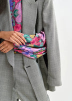 Essentiel Antwerp 'Prince of Wales' Double Breasted Blazer with Cape sleeves